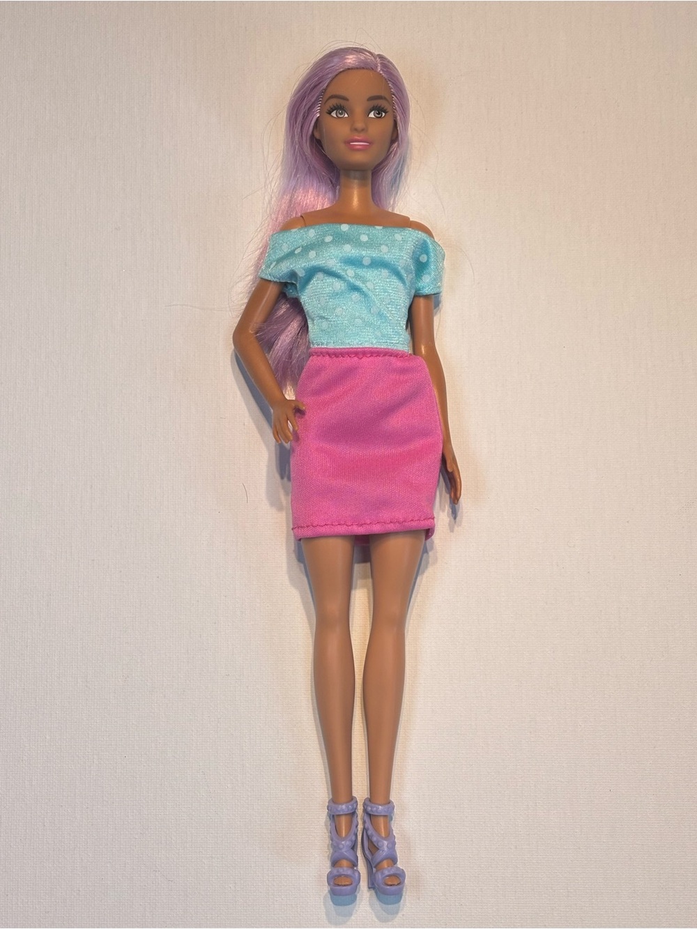 ✨ Barbie Fashionistas Lavender Hair Doll
